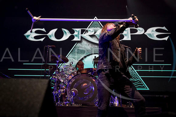 Europe support Deep Purple live at the Hydro in Glagow