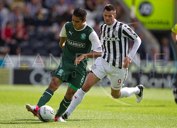 St Mirren v Hibernian  SPL season 2012-2013